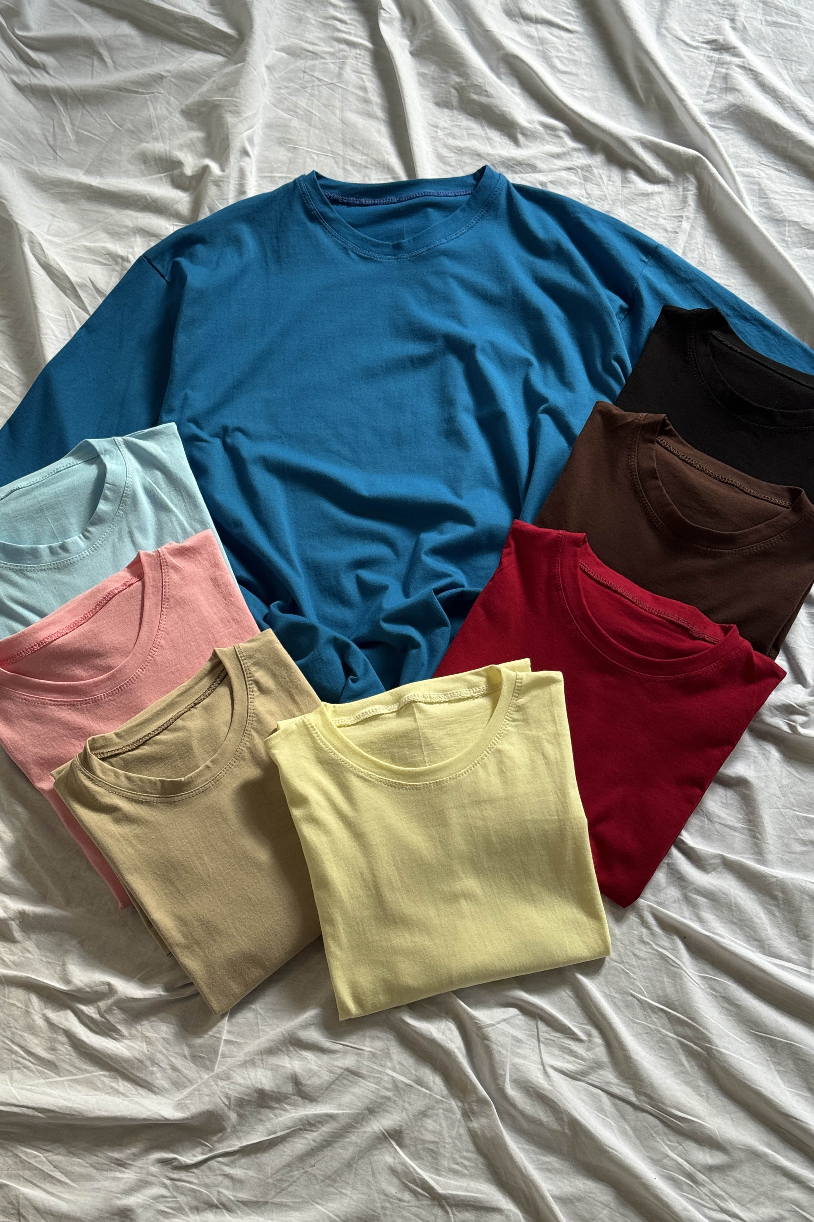 تیشرت نخ پنبه زنانه بیسیک مدل لانگ