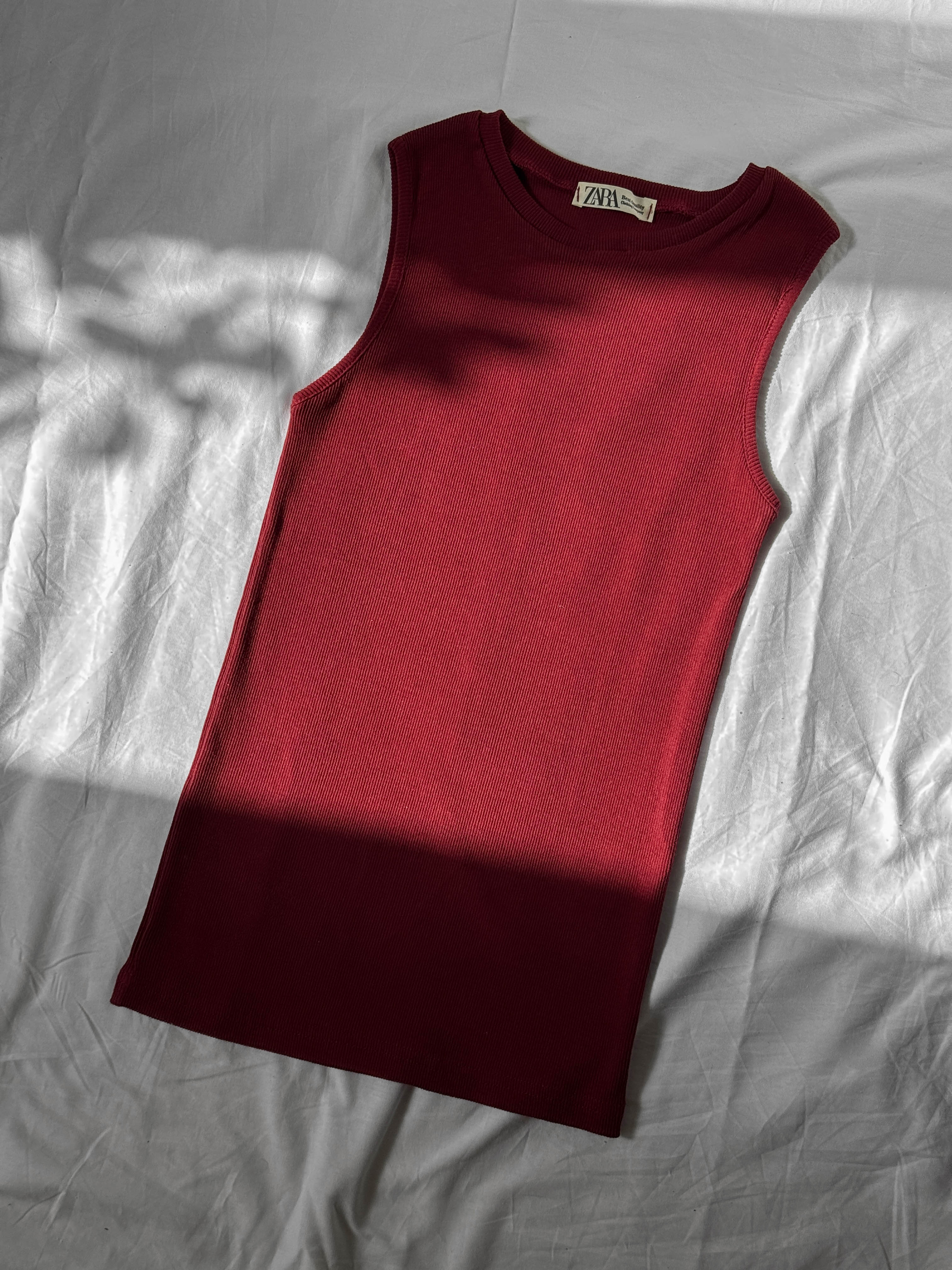 تاپ بلند زنانه بیسیک جنس کبریتی کشی