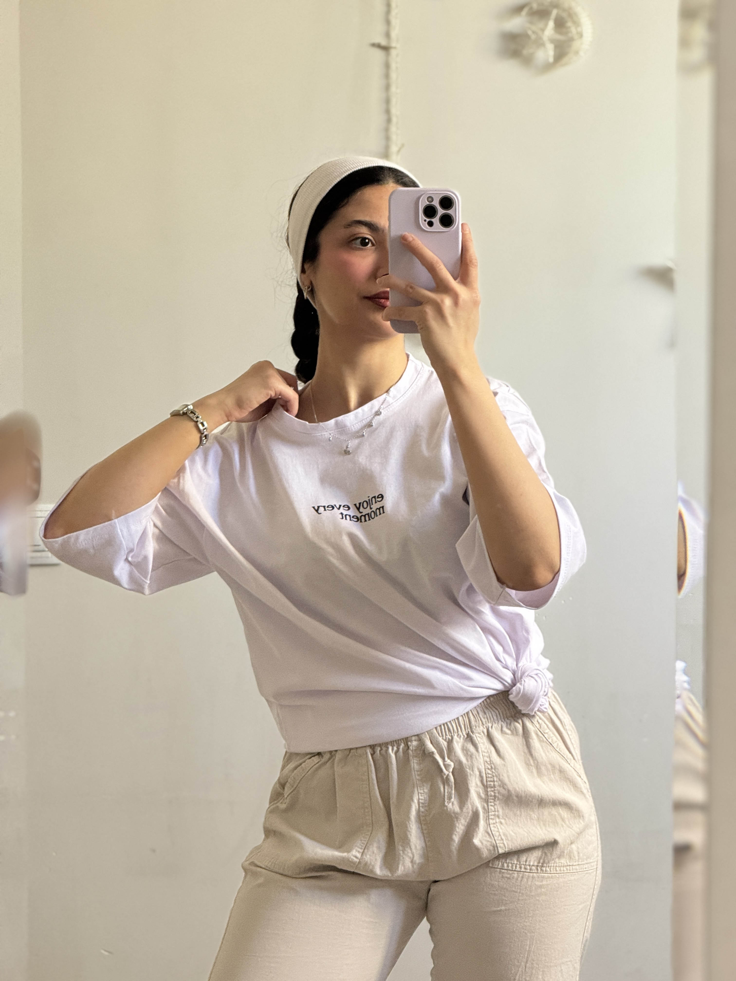 تیشرت لانگ نخ پنبه enjoy