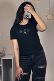 کراپ تیشرت وارداتی زنانه کارما